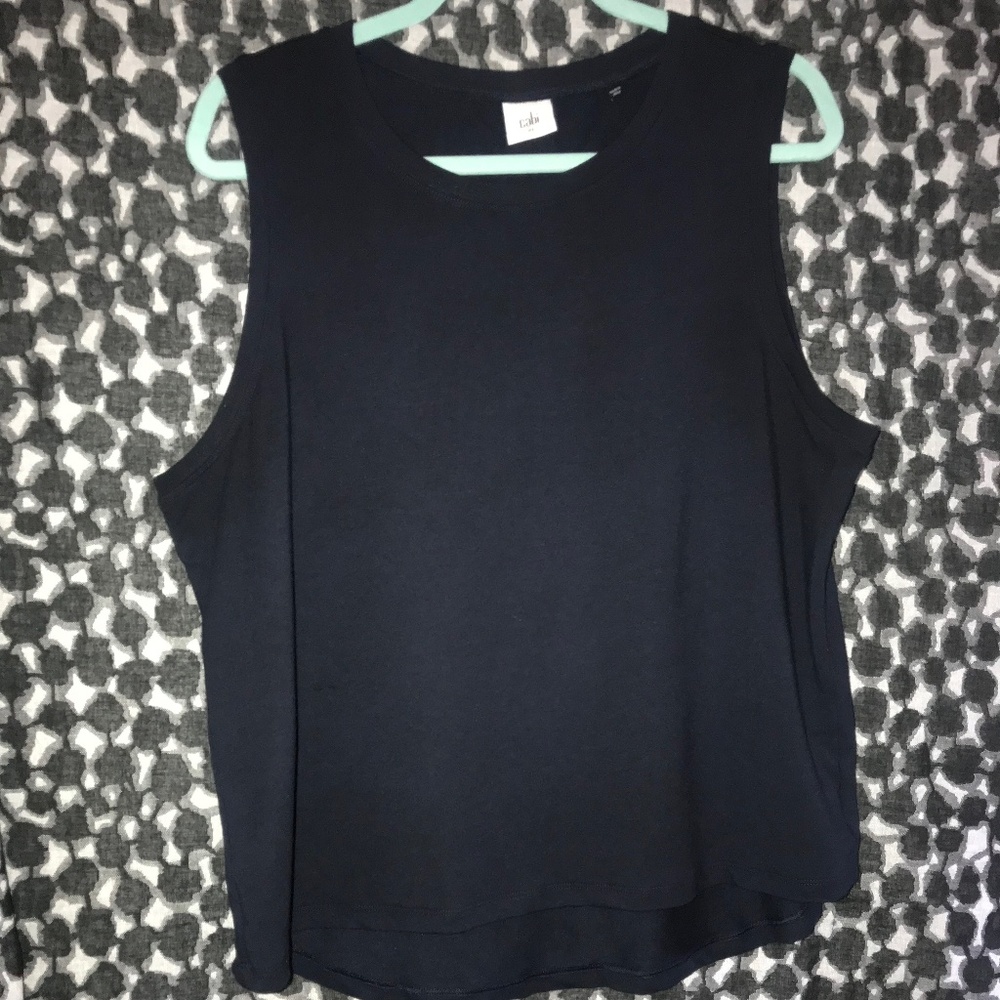 Navy Terry Tank Top